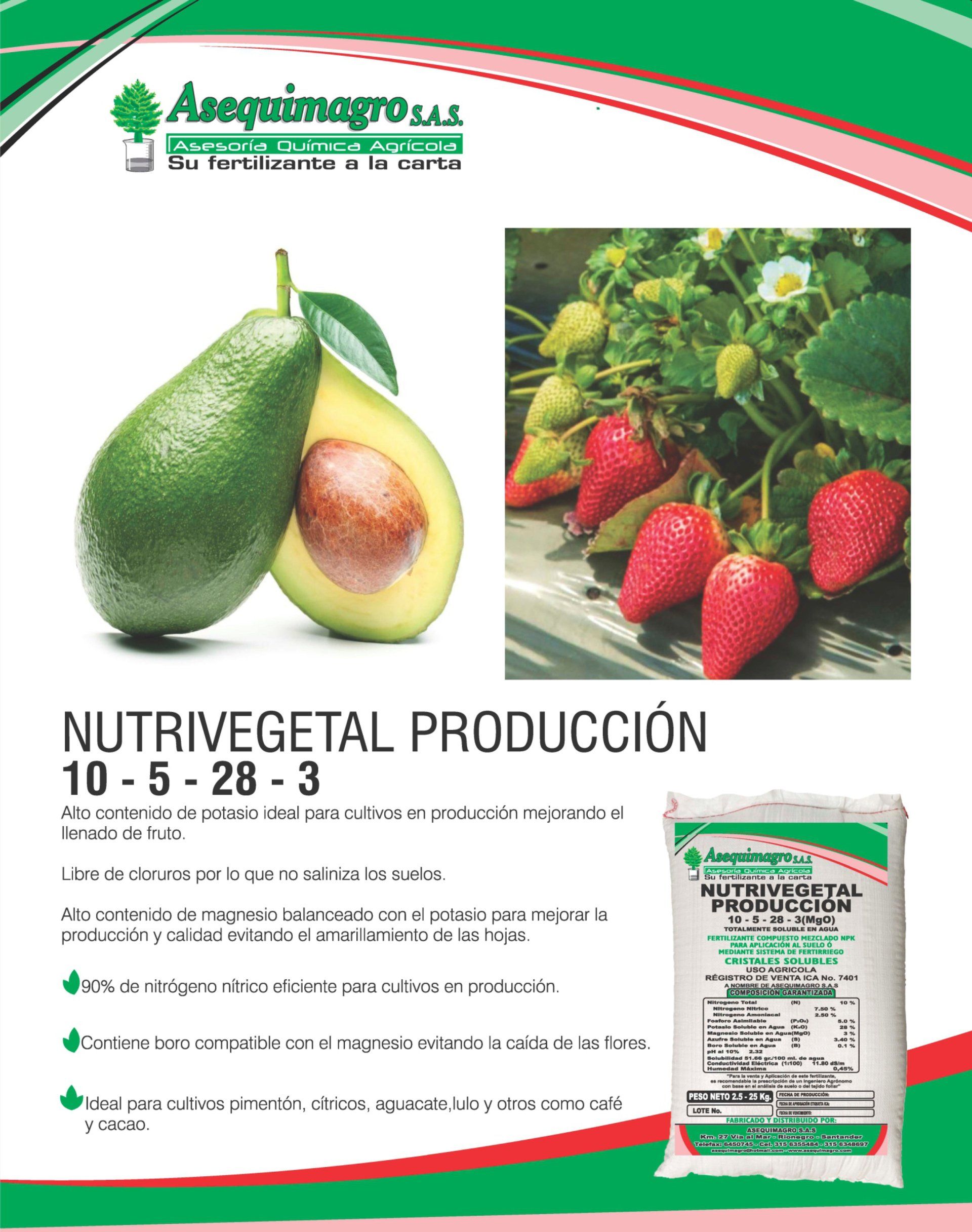 NUTRIVEGETAL PRODUCCION
