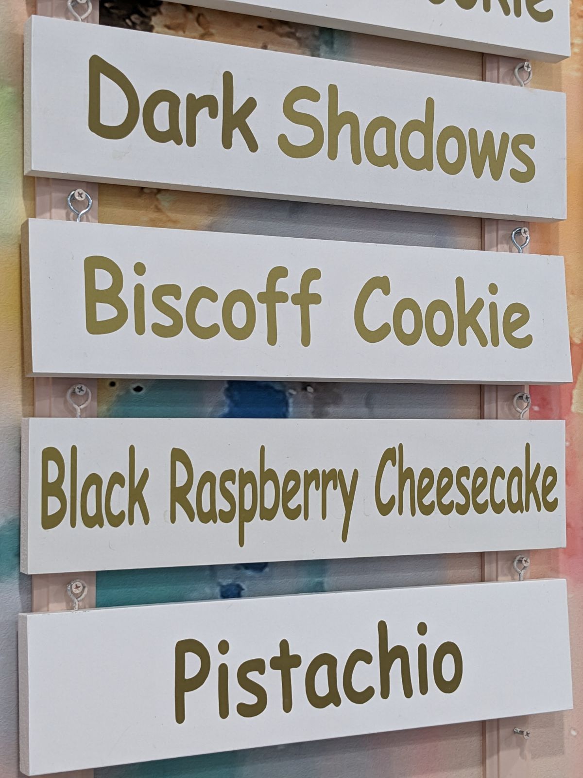 Flavors chart 2