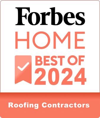 Forbes home best of 2024 roofing contractors logo