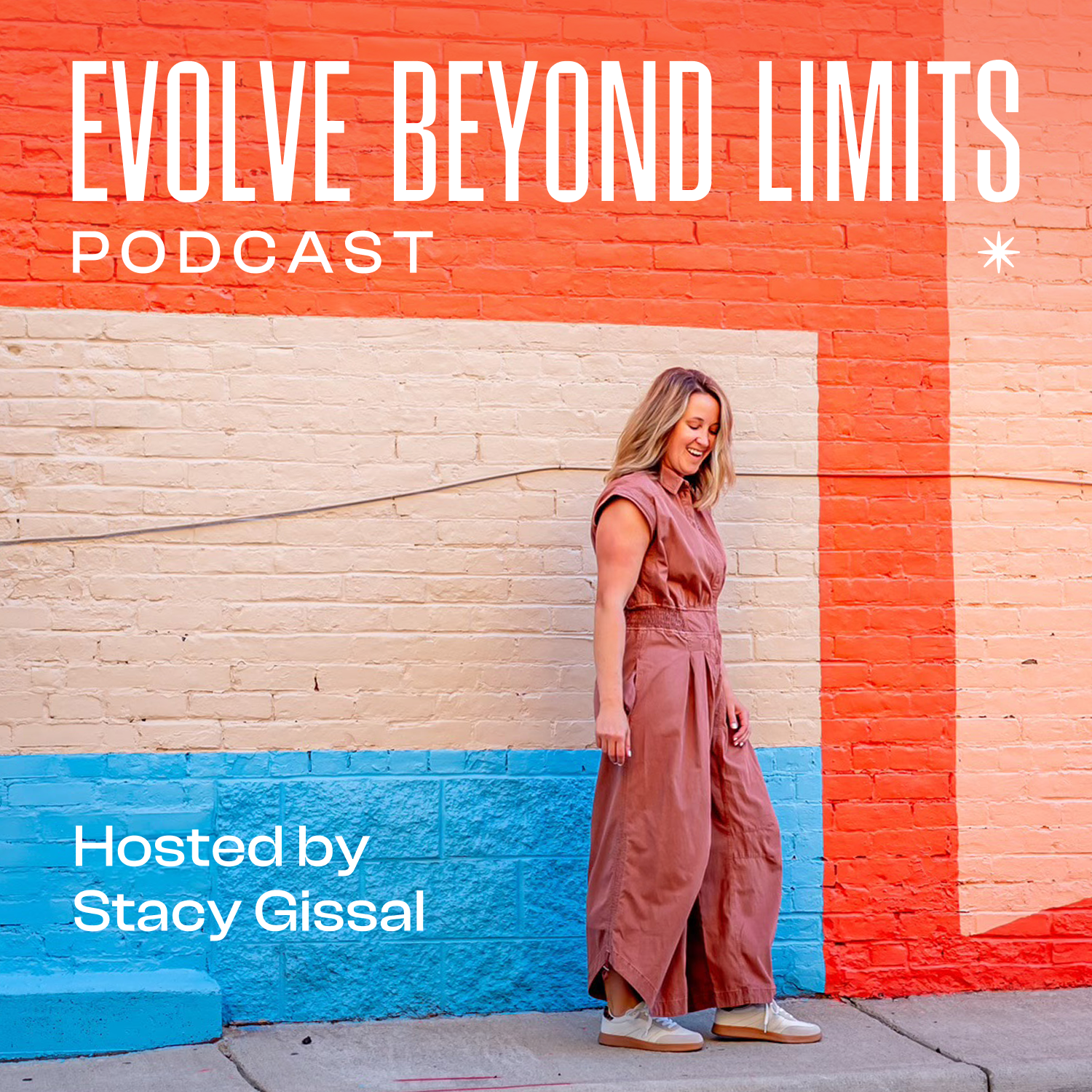 A logo for evolve beyond limits presented by stacy gissal