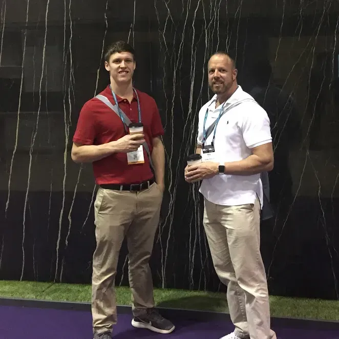 Derek Hill (left) and Ken Hill (right) at KBIS in 2018.