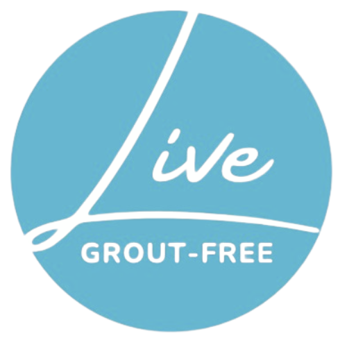 Live Grout Free Light Blue Logo