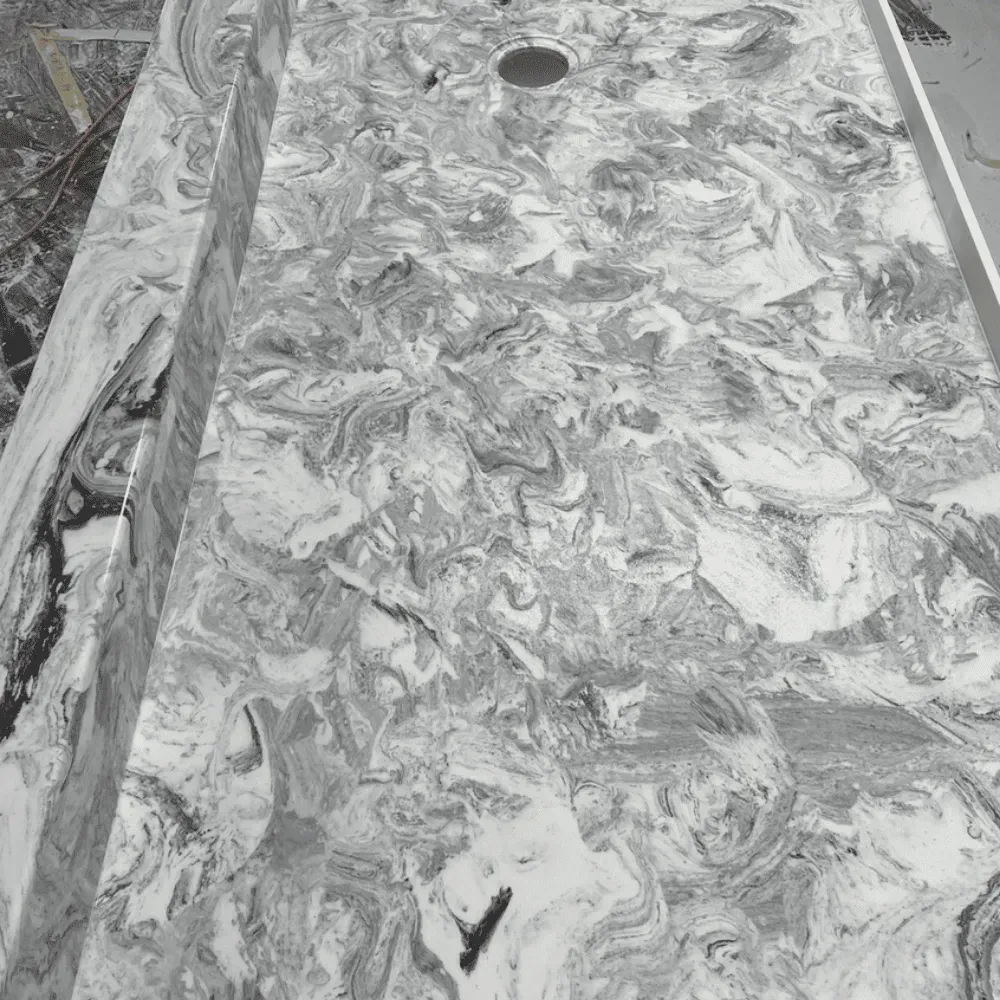 Vulcan vanity top at Syn-Mar