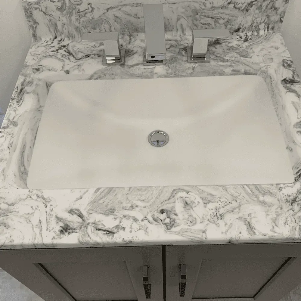 Vulcan vanity top at Syn-Mar