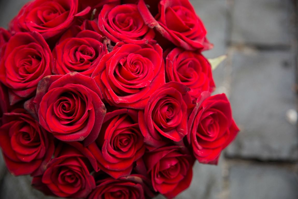 bouquet di rose rosse