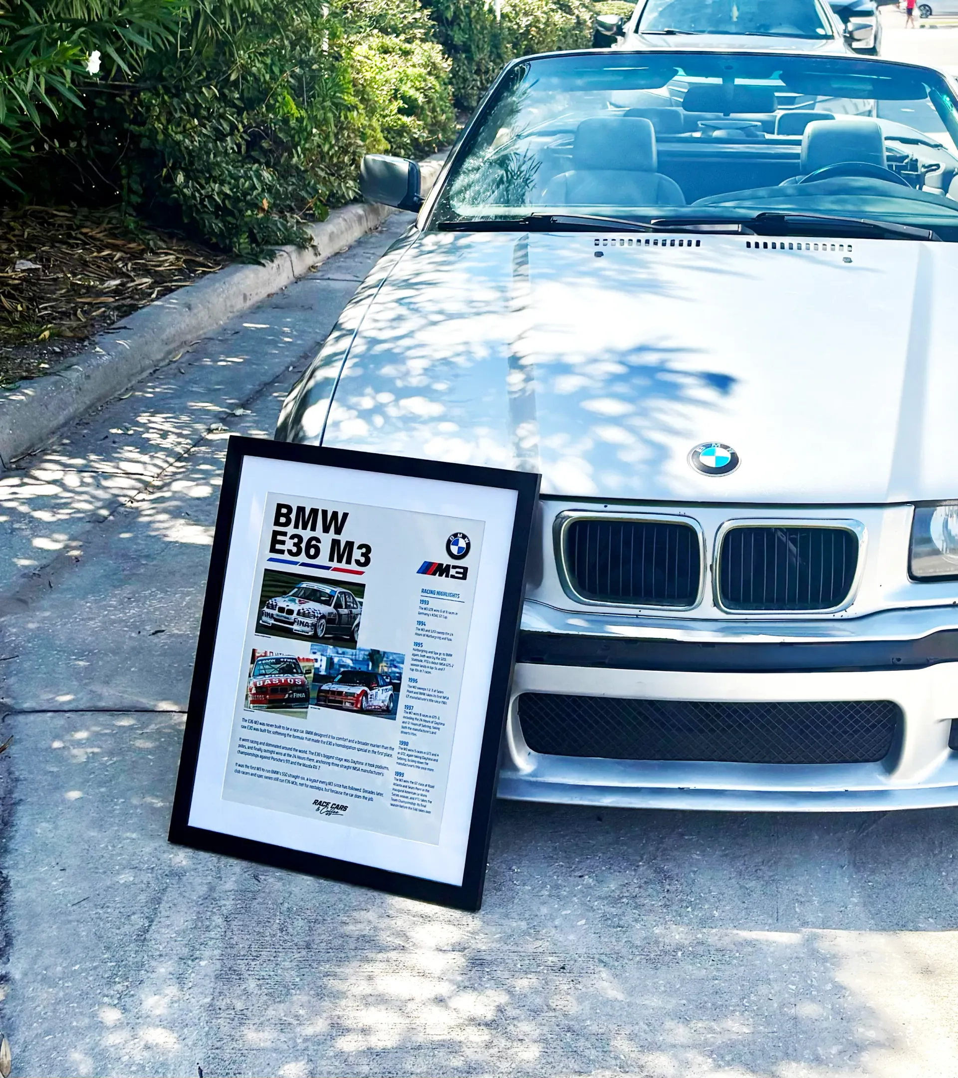 BMW E36 Racing Heritage Poster