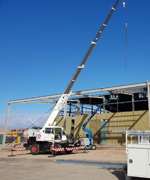Morgans Cranes Adelaide Crane Hire 12t City Crane Steel Erection