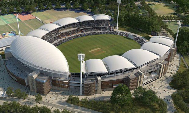 Adelaide oval redevelopment crane hire