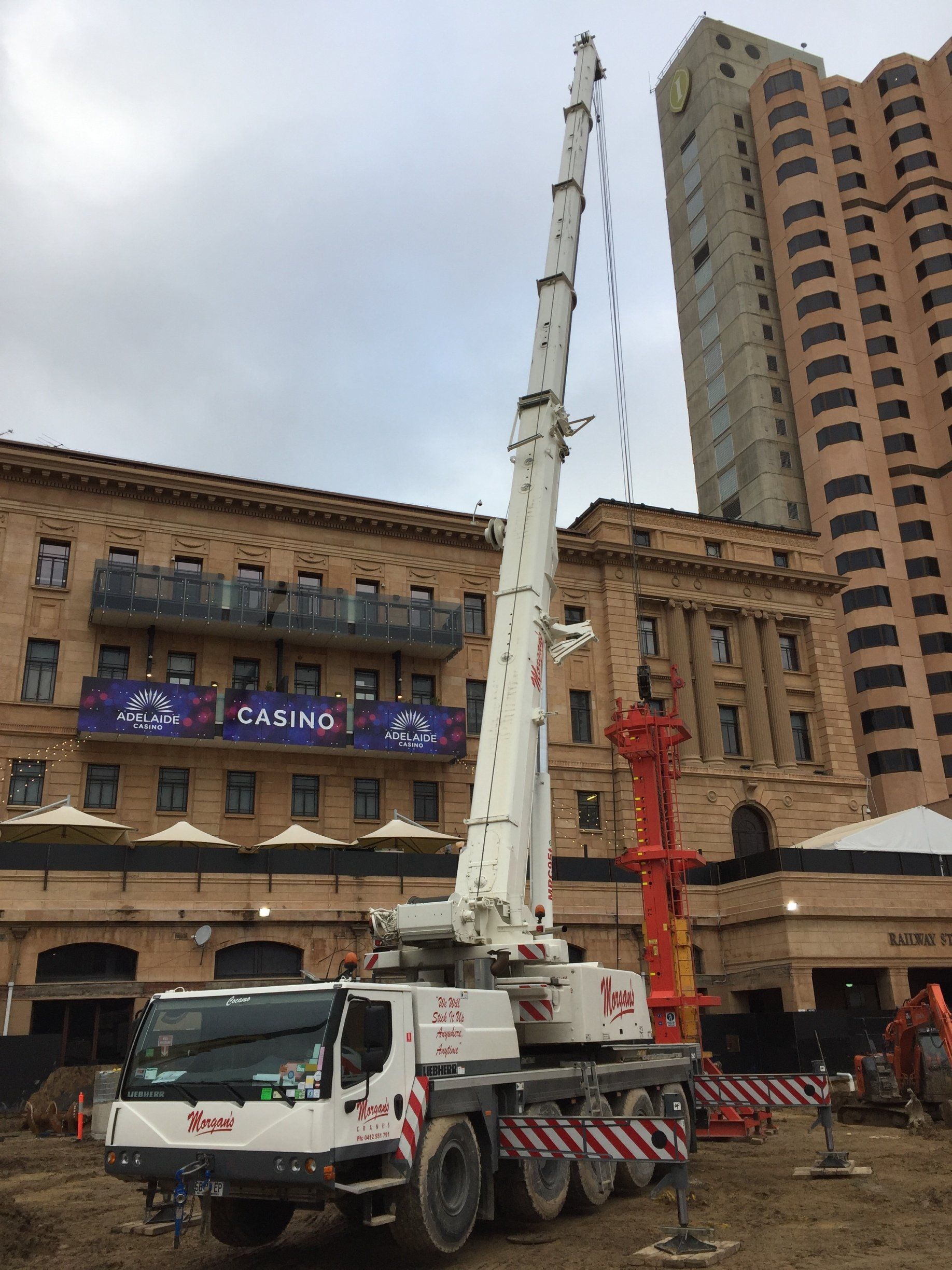 Morgans Crane Hire Adelaide SkyCity Casino Development