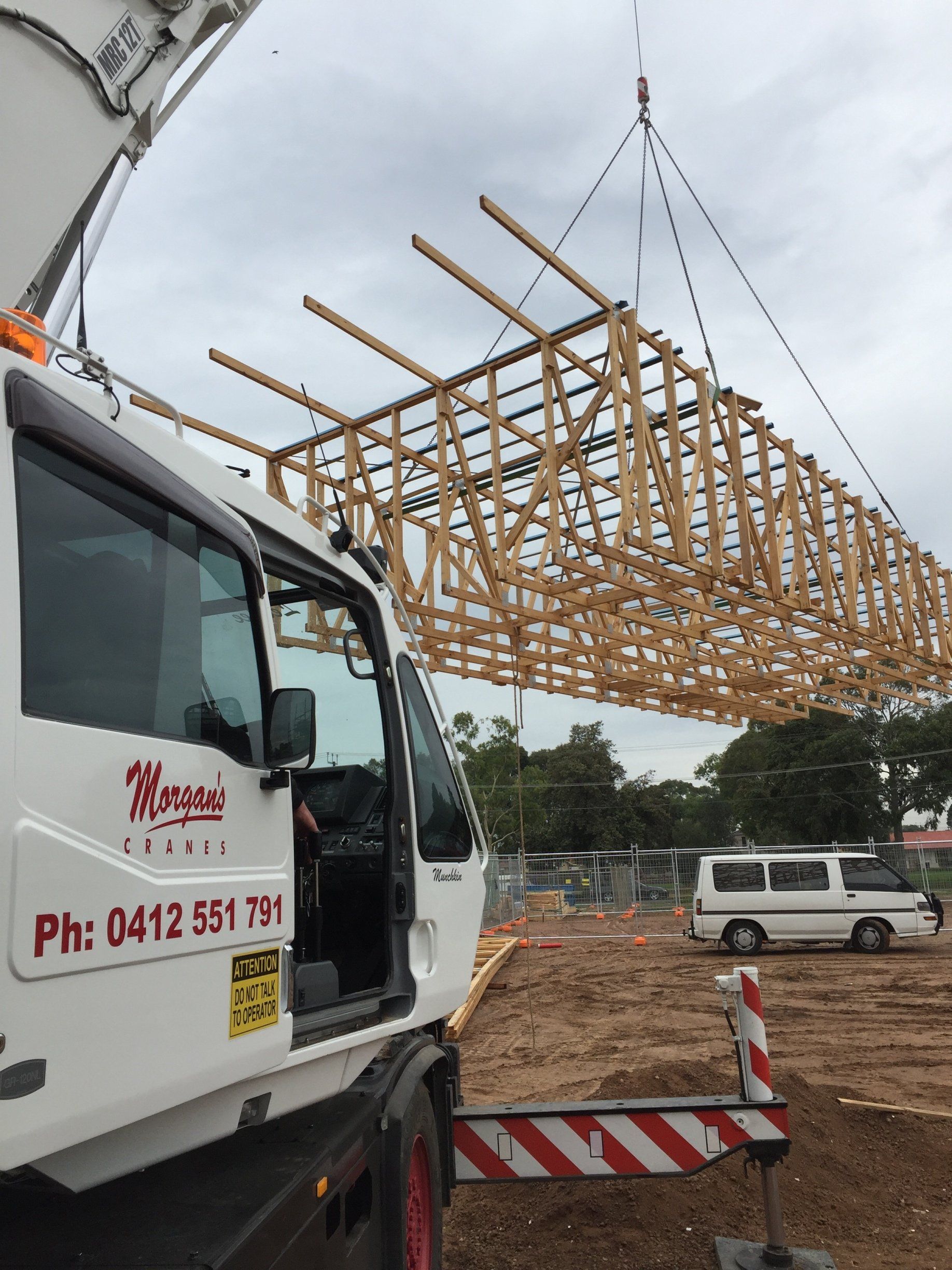 Crane Services Adelaide Roof Trusses