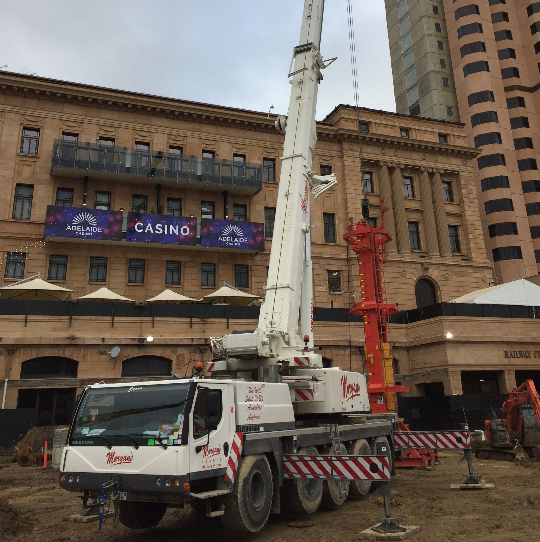 Morgans Crane Hire Adelaide SkyCity Casino Development