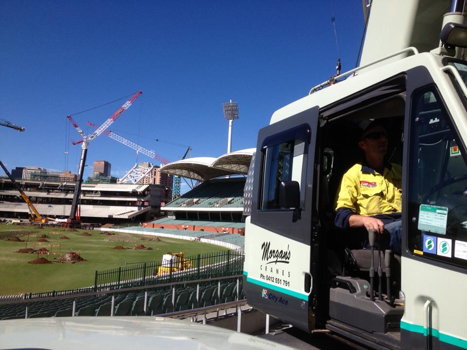 City Crane Hire Adelaide Oval Redevelopment