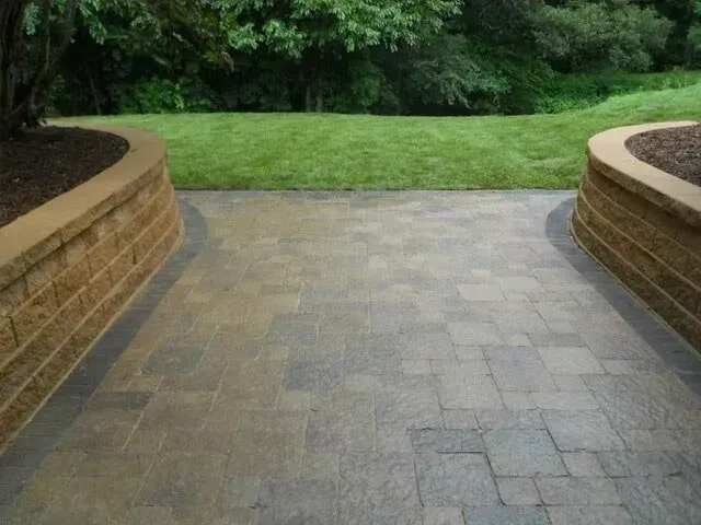 Unilock paver patio- Hampton, IL - C & J Landscaping