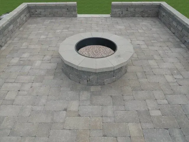 Brussels paver patio- Davenport, IA - C & J Landscaping