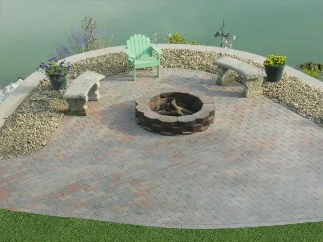 Holland stone paver patio- Colona, IL - C & J Landscaping