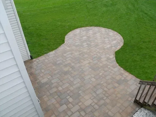 Brussels paver patio- Davenport, IA - C & J Landscaping