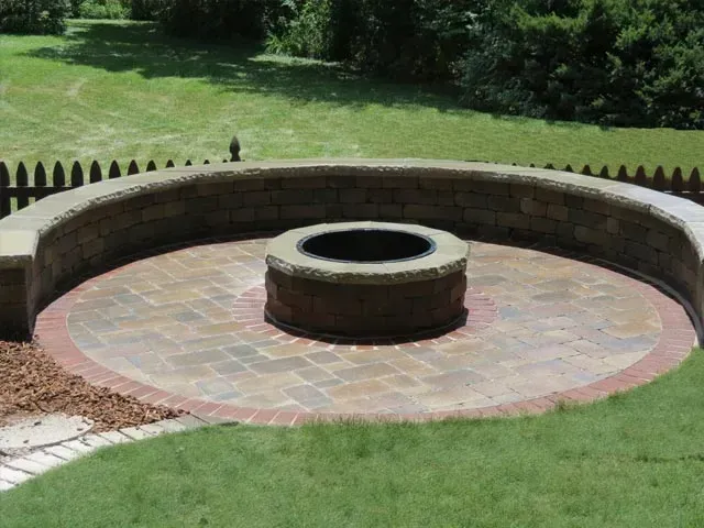Brussels paver patio- Bettendorf, IA - C & J Landscaping