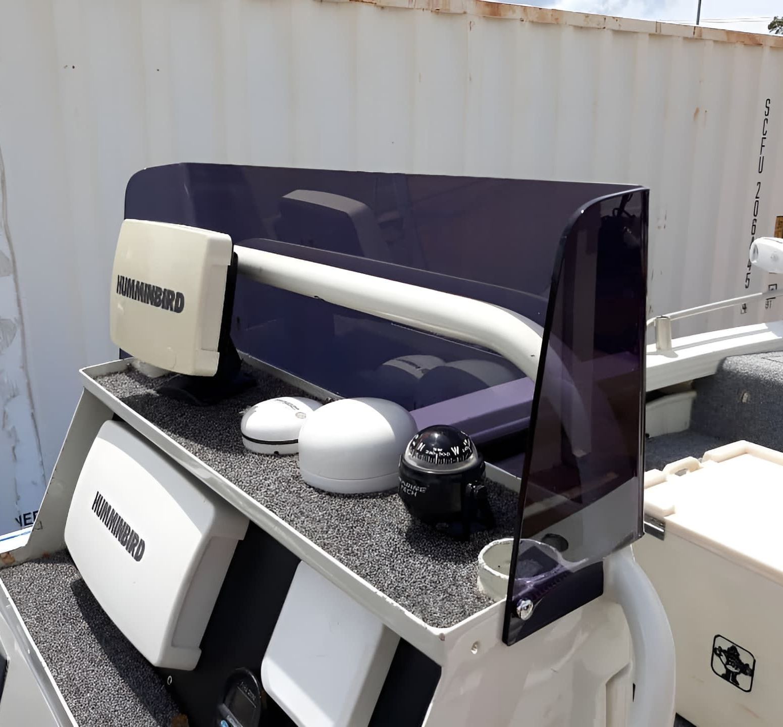 A Boat With A Radar On Top Of It That Says Commander — Ram Star Plastics In Winnellie, NT