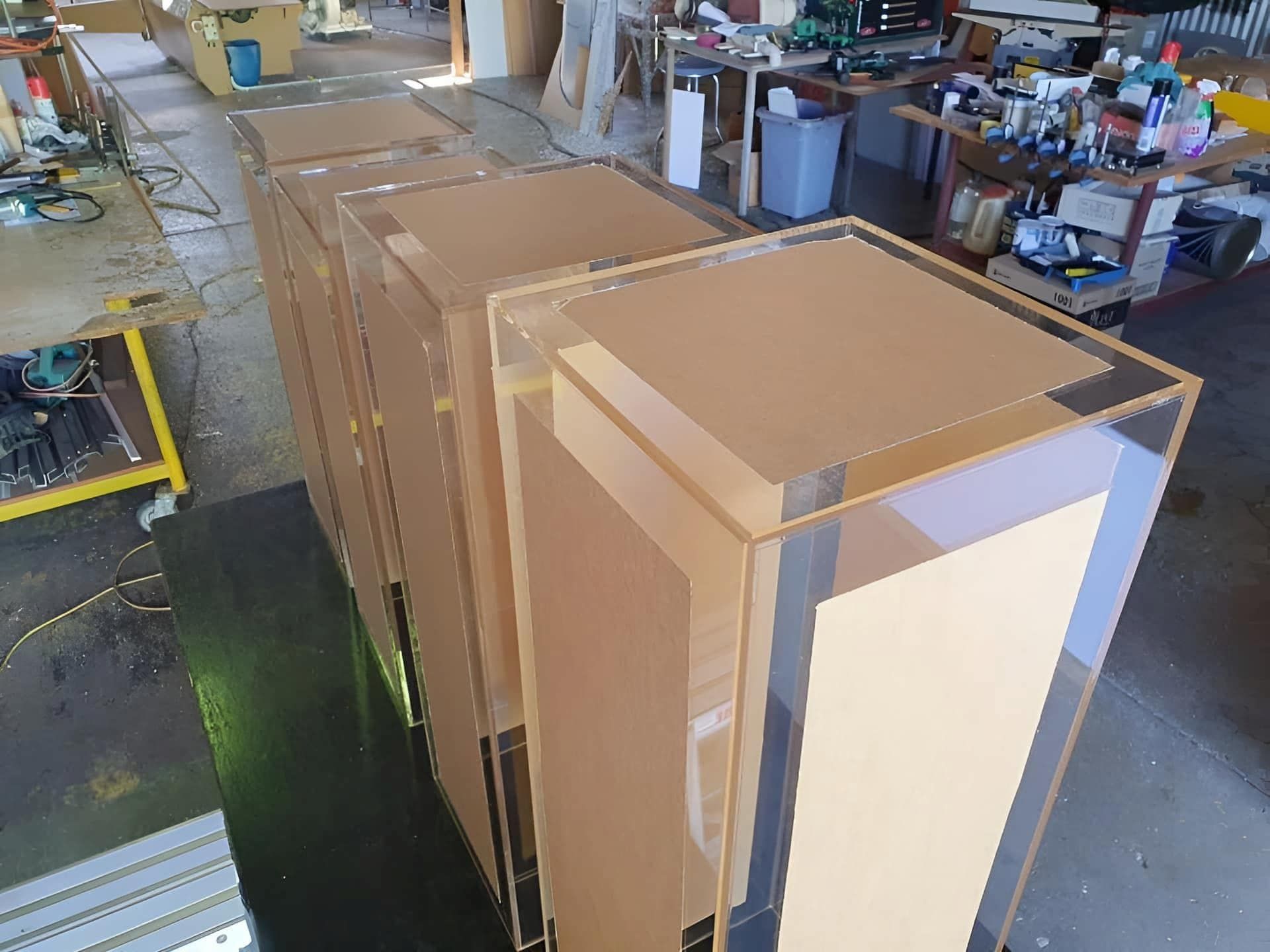 A Row Of Cardboard Boxes — Ram Star Plastics In Winnellie, NT