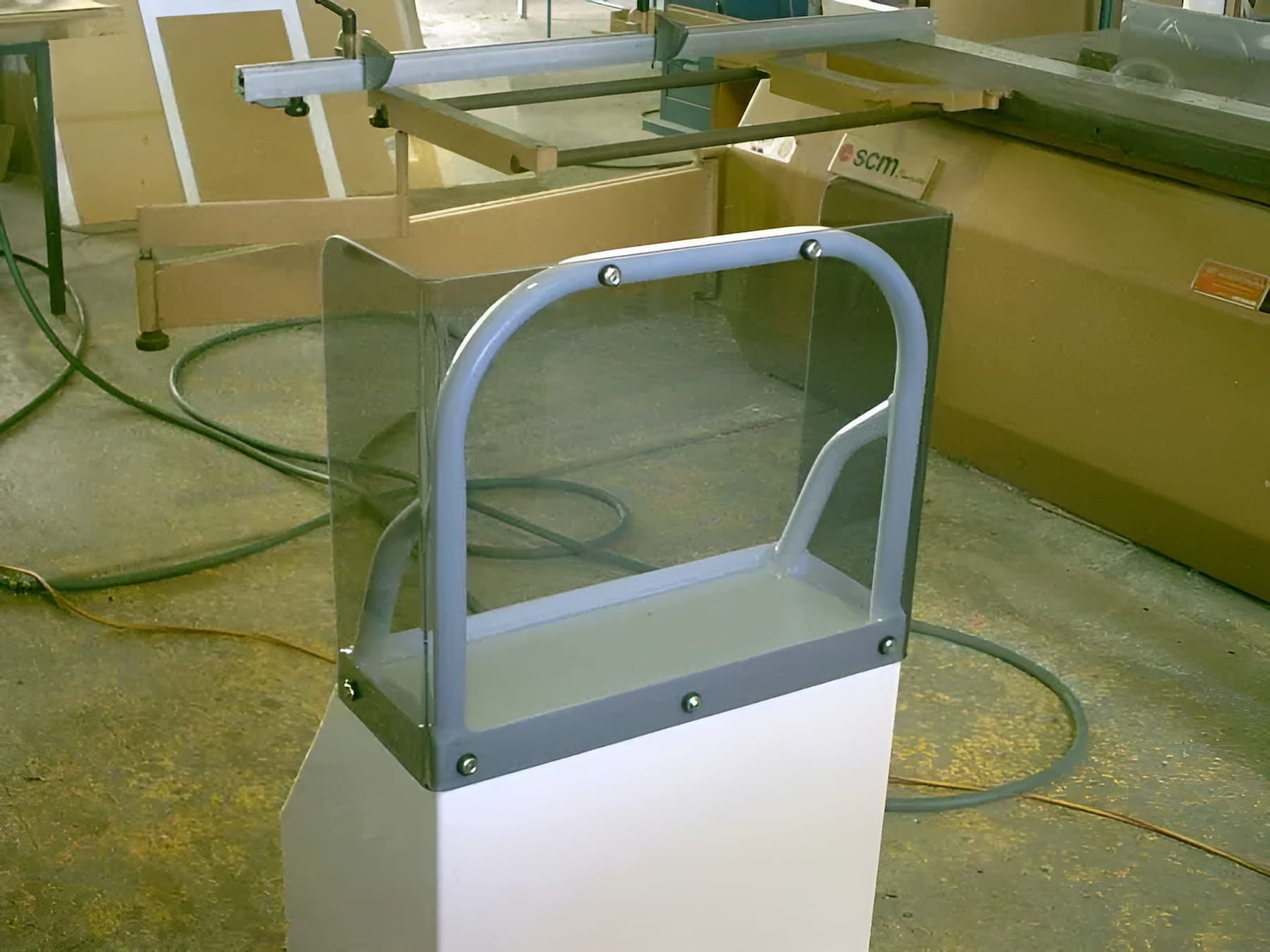 A White Box With A Clear Top Is Sitting On The Floor — Ram Star Plastics In Winnellie, NT