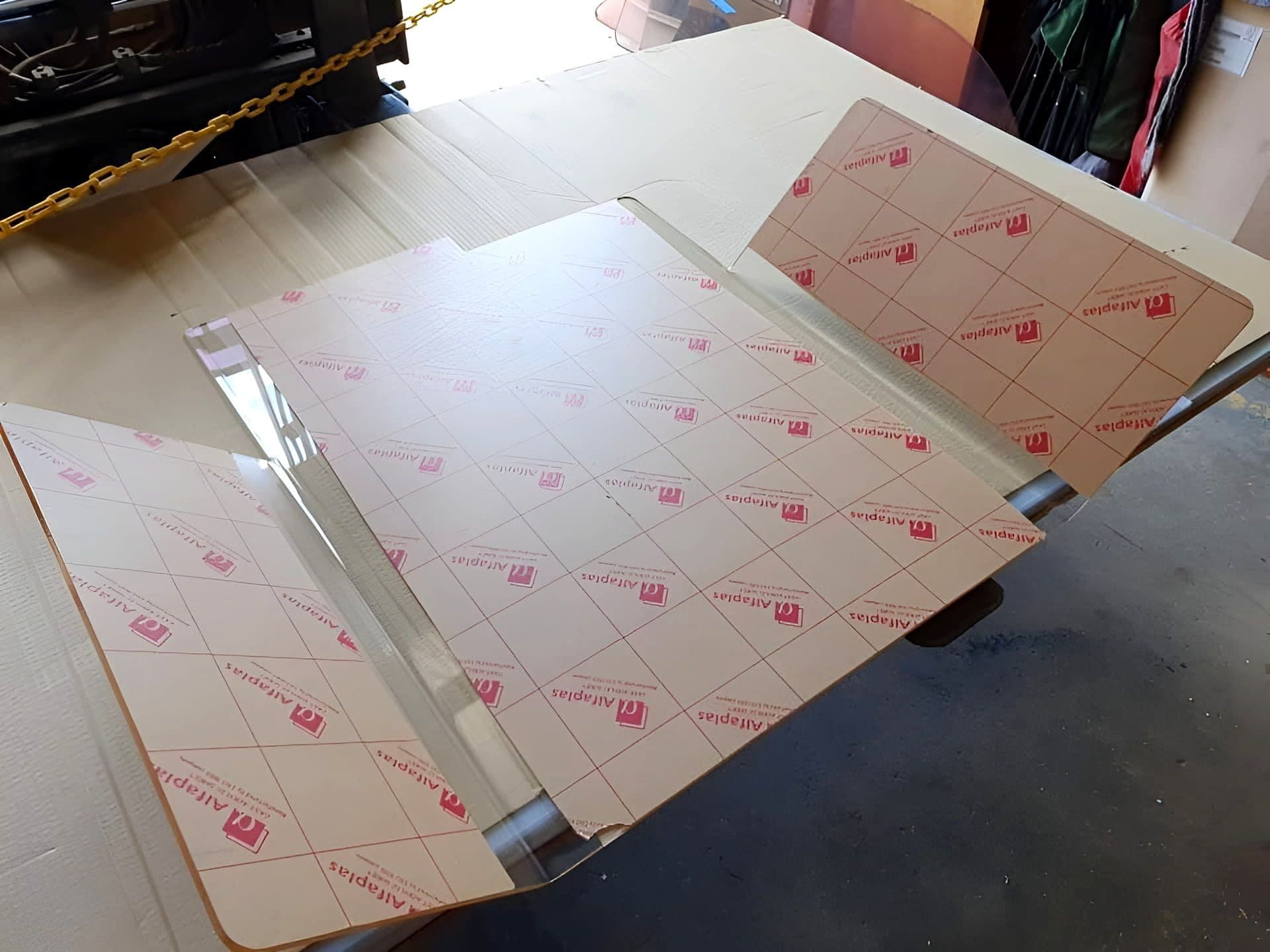 A Piece Of Acrylic Sitting On Top Of A Table — Ram Star Plastics In Winnellie, NT