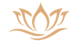 Gold lotus flower graphic.