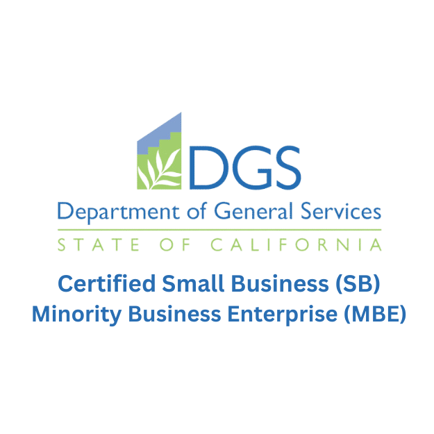 A logo for the department of general services in california