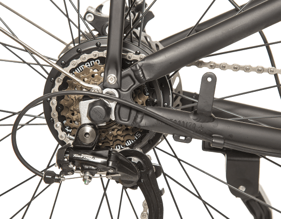 particolare di una bici elettrica Surfy Daily