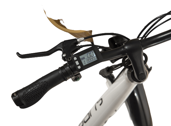 manubrio di una bici elettrica