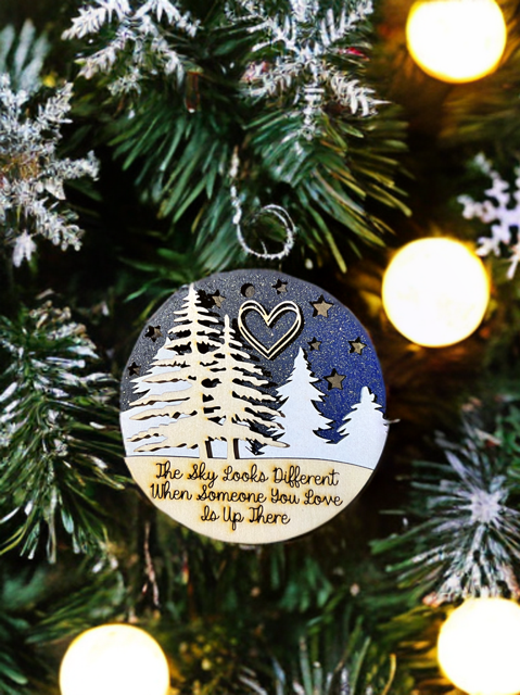 Sky looks different ornament