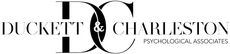 Logo for Duckett & Charleston Psychological Associates. Text includes 