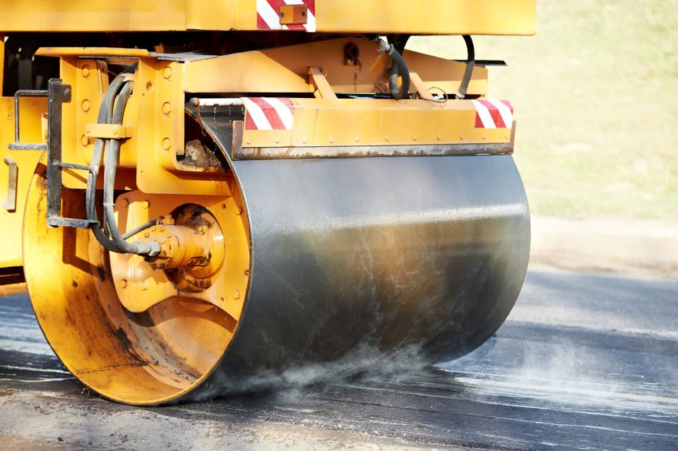 Paving Projects — Yellow Compactor Roller in Petaluma, CA
