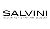 Logo SALVINI Italian Contemporary Jewelry. Testo nero su sfondo bianco.