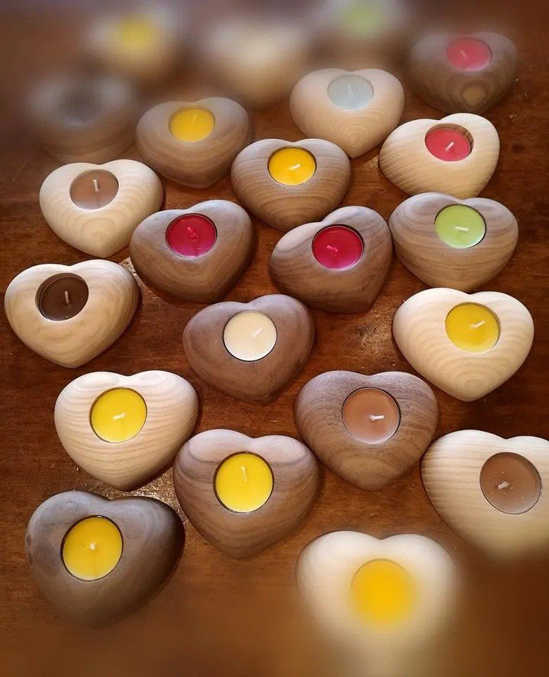 Portacandele in legno