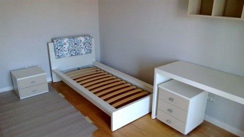 letto per ragazzo con doghe in legno