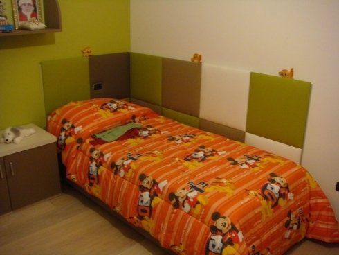 letto singolo con piumone
