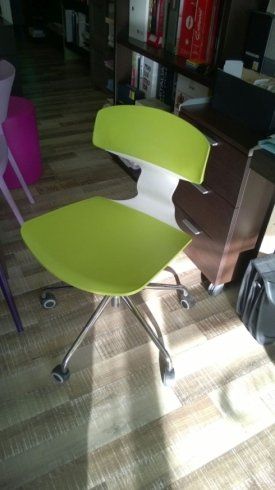 sedia in ferro e plastica