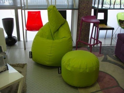 pouf e poltrona verdi