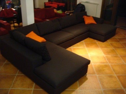 divano angolare con chaise lounge