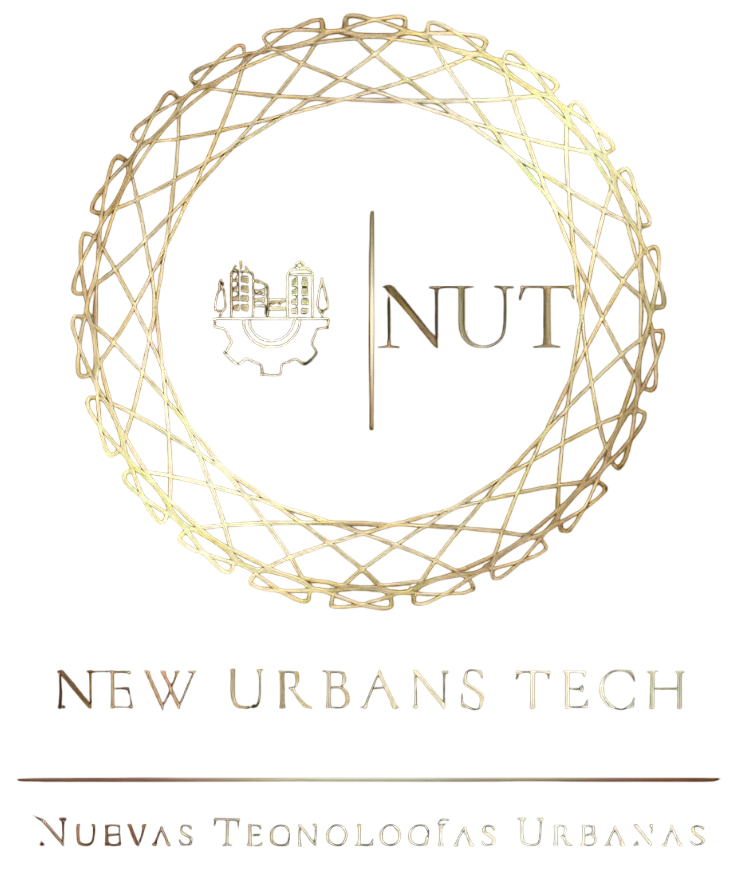 Un logotipo para una empresa llamada New Urbans Tech.
