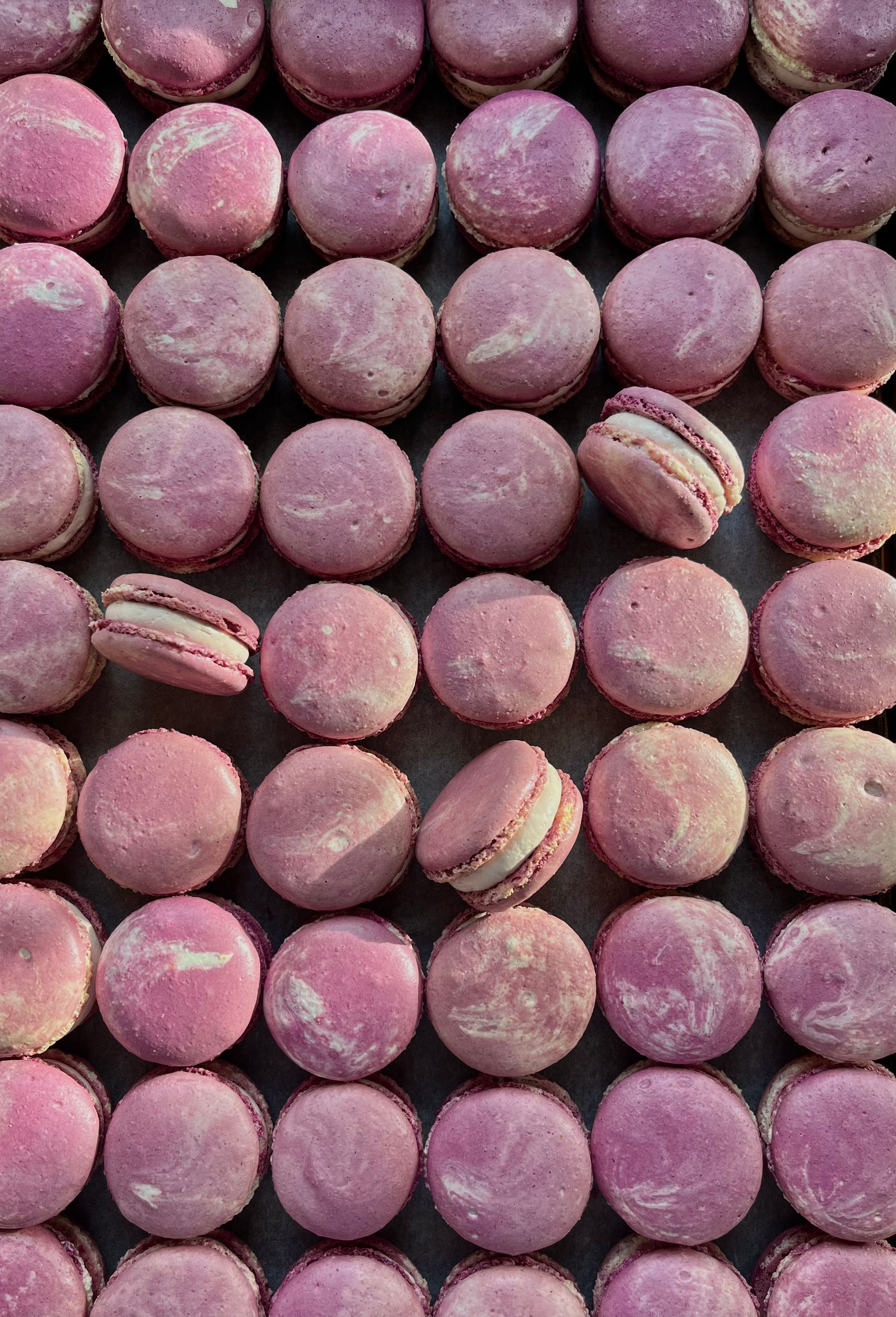 Violet macarons