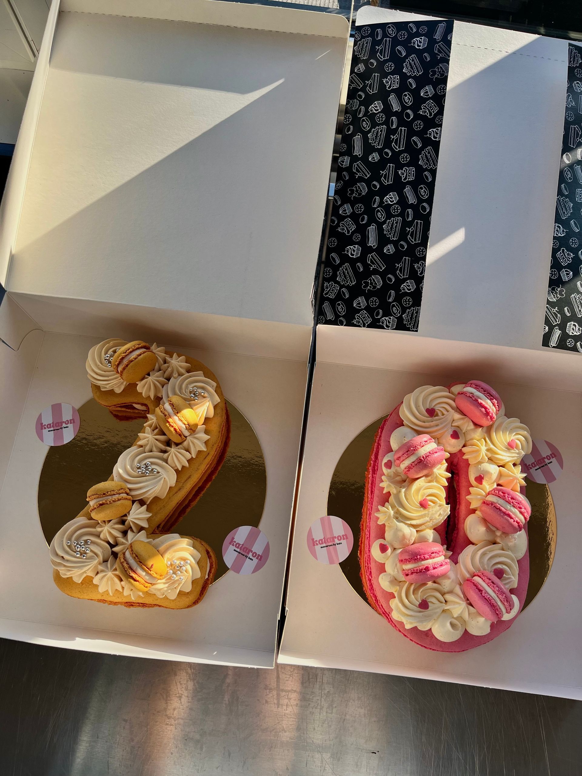 Cijfertaart macarons