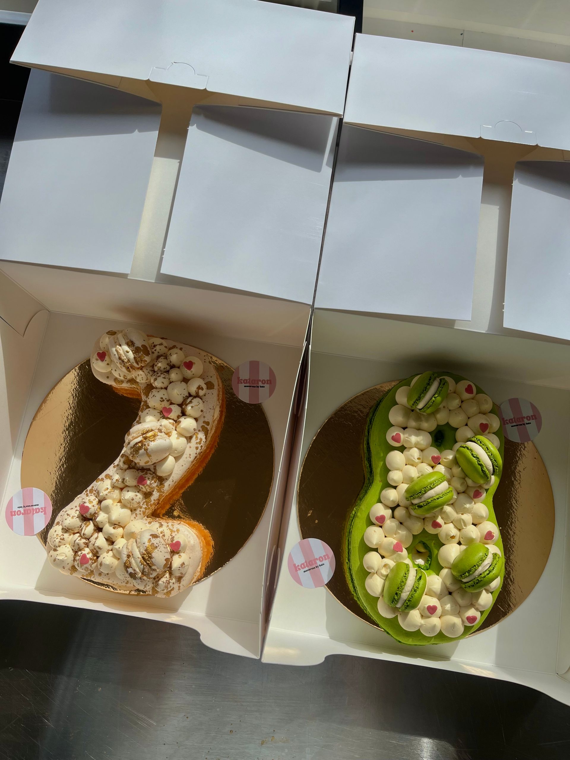 Cijfertaart macarons