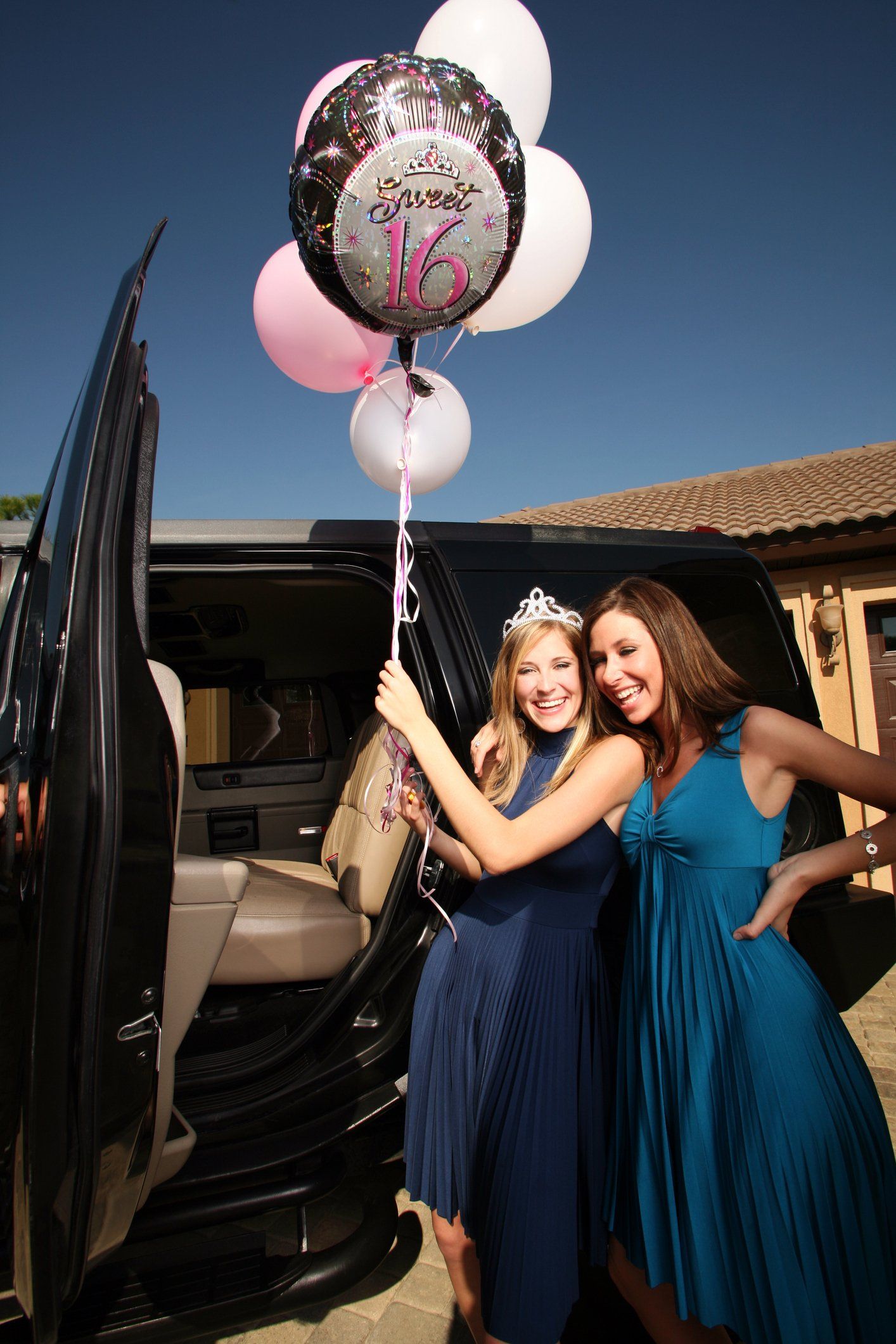 Two Girls With The balloons — East Meadows, NY — AES Luxury Transportation LLC
