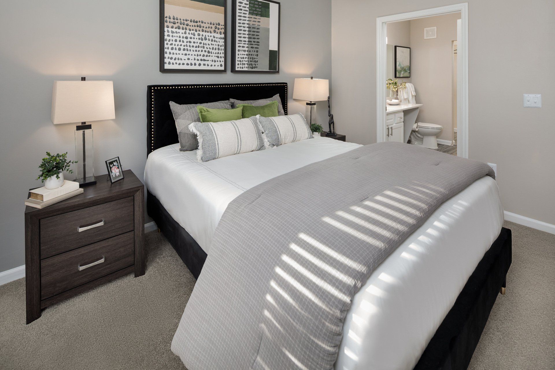 Spacious Bedroom with Bed | Eddison at Deerwood Park