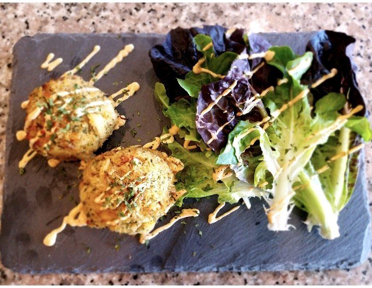 Crab cake cafe version l Cedar Park, TX l Black Sugar Cafe Cedar