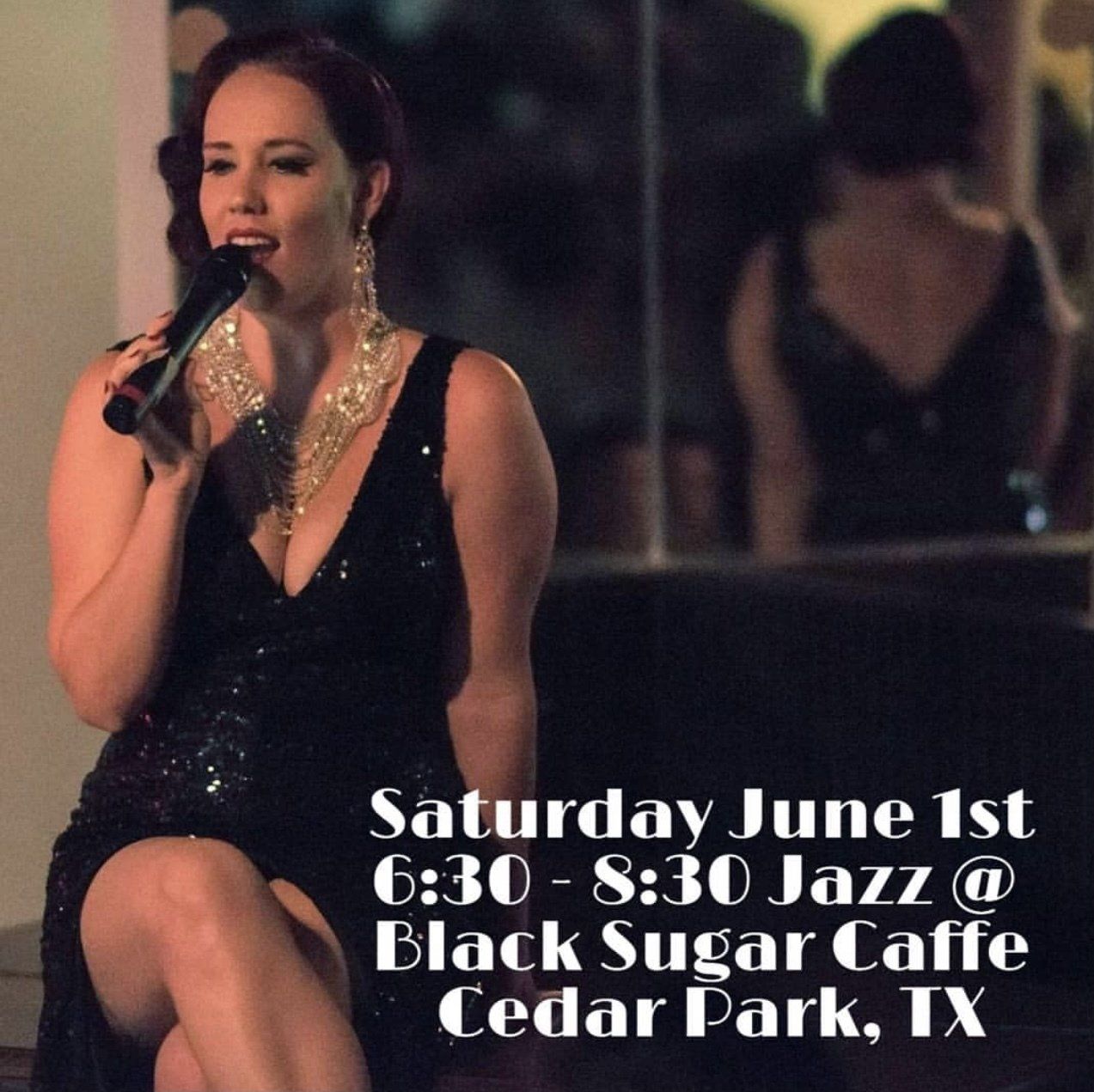 Woman singing l Cedar Park, TX l Black Sugar Cafe Cedar