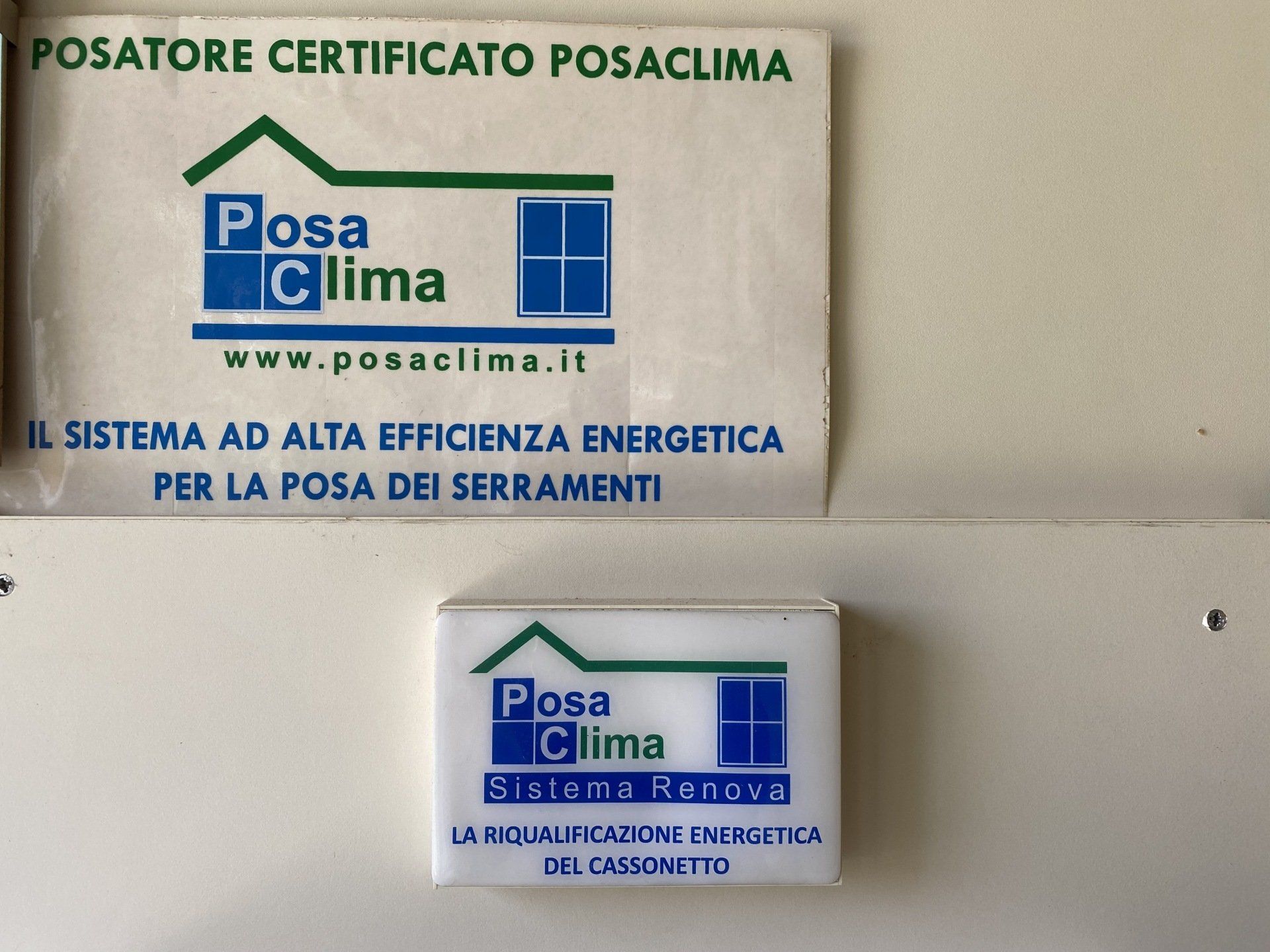 posatore certificato posaclima