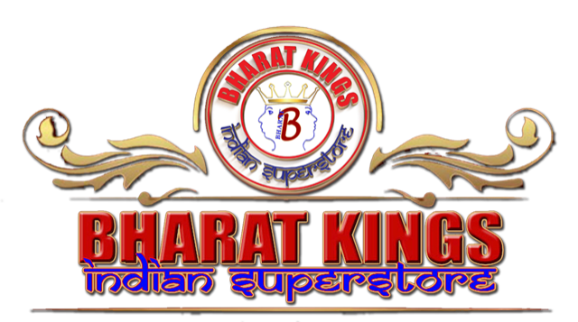 Bharat koningen Indiase superstore-logo op een witte achtergrond