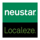 Neustar Localize logo: green and black blocks with white 